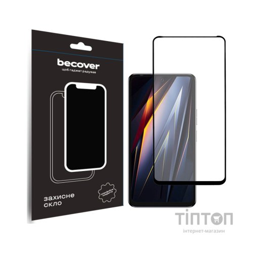 Скло захисне BeCover Tecno POVA Neo 3 (LH6n) Black (710045)