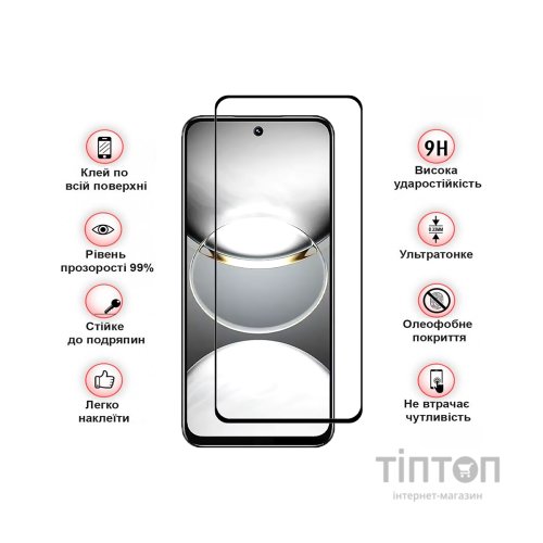 Скло захисне BeCover Tecno Spark 30 (KL6) Black (712500)