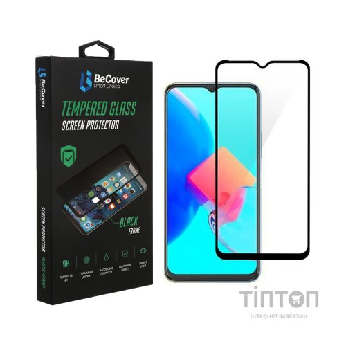 Скло захисне BeCover Tecno Spark 8p (KG7n) Black (708166)