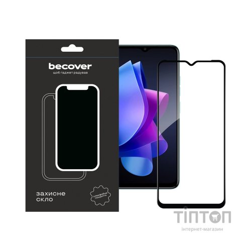 Скло захисне BeCover Tecno Spark Go 2023 (BF7) Black (709262)