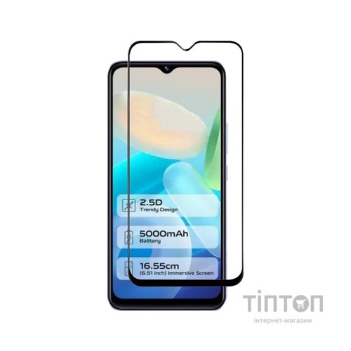 Скло захисне BeCover Vivo Y02/Y02A Black (709275)