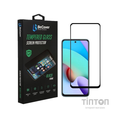 Скло захисне BeCover Xiaomi Redmi 10 2022 / 10 Prime 2022 Black (708151)