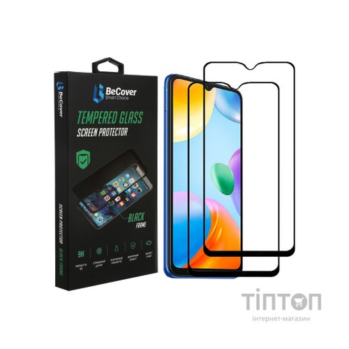 Скло захисне BeCover Xiaomi Redmi 10C/12С Black (707451)