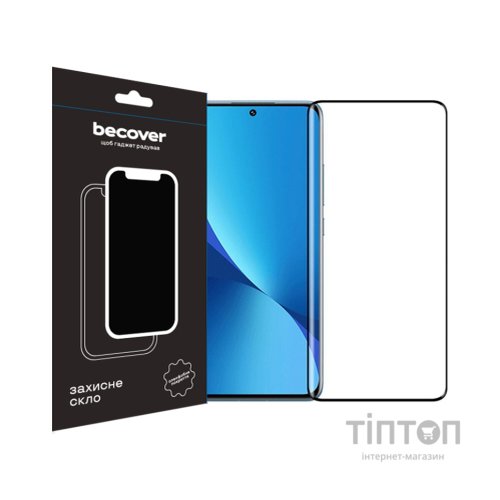 Скло захисне BeCover Xiaomi Redmi 12 Black (709610)