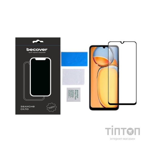 Скло захисне BeCover Xiaomi Redmi 13C / Poco C65 Black (710491)