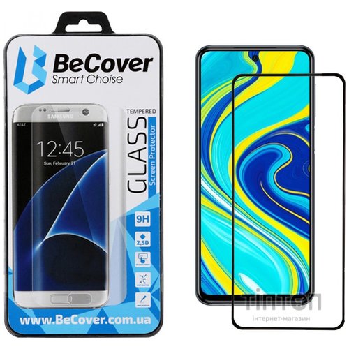 Скло захисне BeCover Xiaomi Redmi Note 9S / Note 9 Pro / Note 9 Pro Max Black (704835)