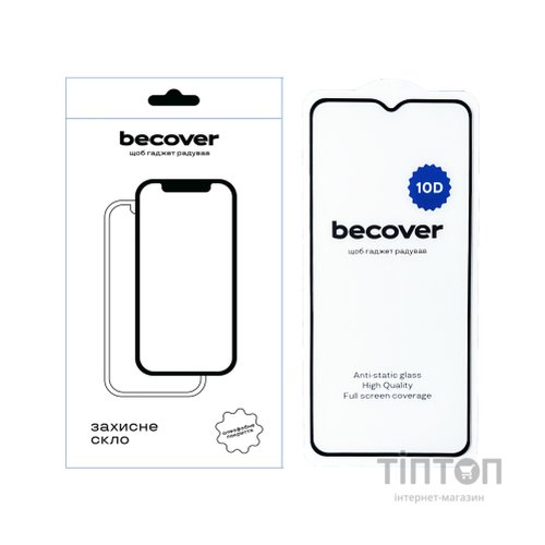 Скло захисне BeCover ZTE Blade A34 10D Black (712336)