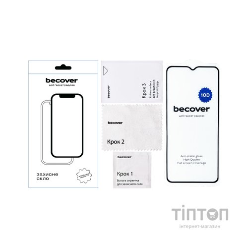 Скло захисне BeCover ZTE Blade A34 10D Black (712336)