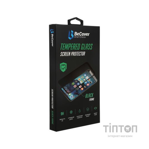 Скло захисне BeCover ZTE Blade V30 Black (706914)