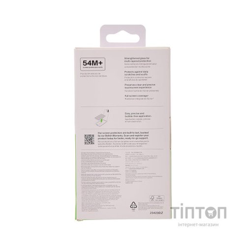 Скло захисне Belkin iPhone 15/14 Pro TemperedGlass (1 Pack) (OVA135ZZ)