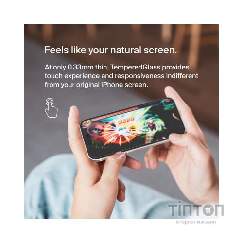 Скло захисне Belkin iPhone 15 Plus/14 Pro Max TemperedGlass (1 Pack) (OVA136ZZ)
