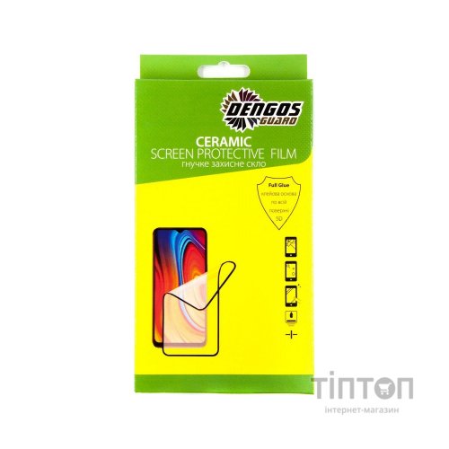 Скло захисне Dengos Ceramic Film для OPPO A15/A15s (black) (TGCF-06)