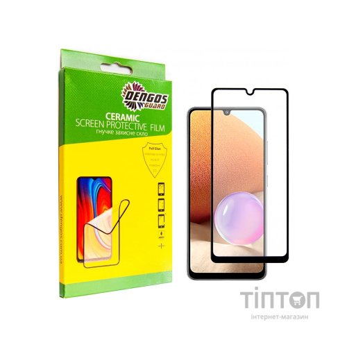 Скло захисне Dengos Ceramic Film Samsung Galaxy A33 (black) (TGCF-16)