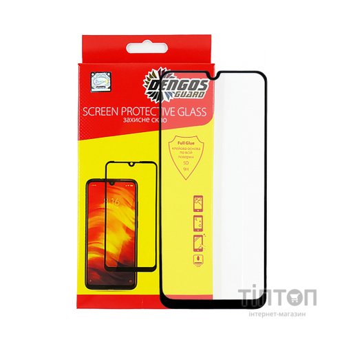 Скло захисне Dengos Full Glue для Samsung Galaxy M22 (black) (TGFG-187)