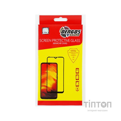 Скло захисне Dengos Full Glue Huawei Nova 5T (black) (TGFG-101)