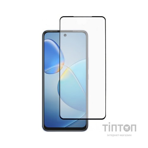 Скло захисне Dengos Full Glue Infinix Hot 12 Play black frame (TGFG-248)