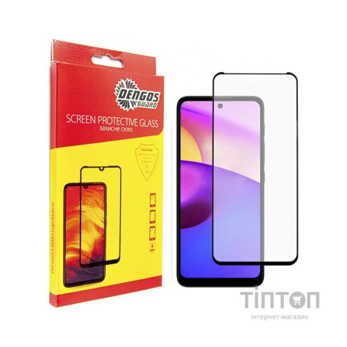 Скло захисне Dengos Full Glue Motorola E40 (black) (TGFG-286)