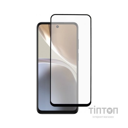 Скло захисне Dengos Full Glue Motorola G31/G32 black frame (TGFG-247)