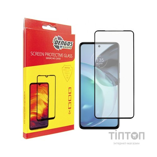 Скло захисне Dengos Full Glue Motorola G72 (black) (TGFG-289)