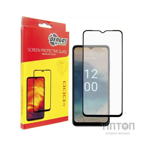 Скло захисне Dengos Full Glue Nokia G22 (black) (TGFG-307)