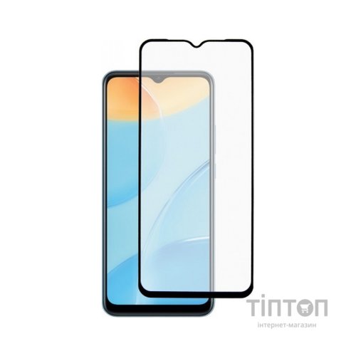 Скло захисне Dengos Full Glue Oppo A16 (black) (TGFG-206)