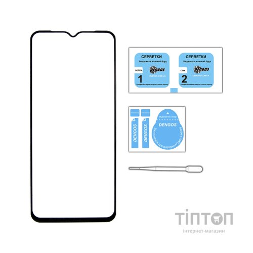 Скло захисне Dengos Full Glue Oppo A58 4G (black) (TGFG-317)
