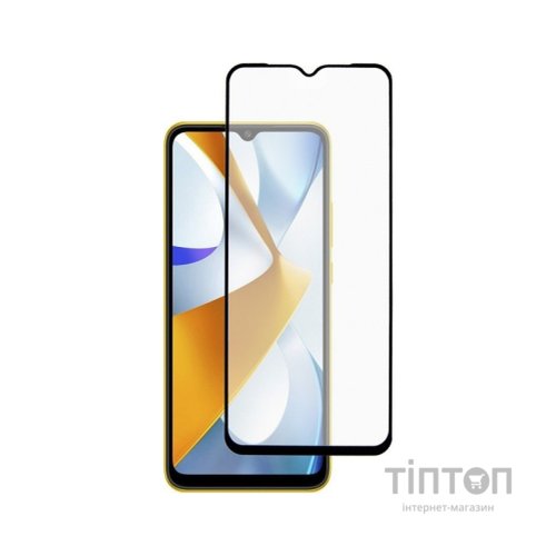 Скло захисне Dengos Full Glue Poco C40 black frame (TGFG-239)