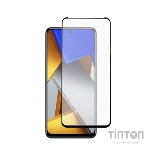 Скло захисне Dengos Full Glue Poco M4 Pro 4G black frame (TGFG-240)