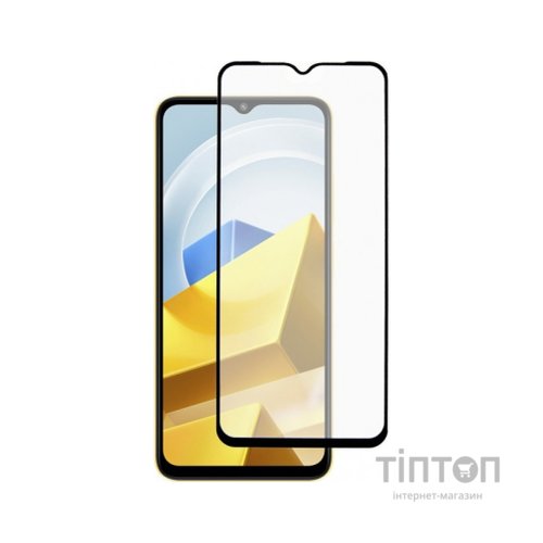 Скло захисне Dengos Full Glue Poco M5 black frame (TGFG-242)
