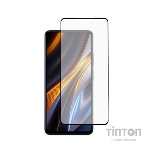 Скло захисне Dengos Full Glue Poco X4 Pro 5G black frame (TGFG-241)