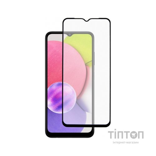Скло захисне Dengos Full Glue Samsung Galaxy A03 (black) (TGFG-201)
