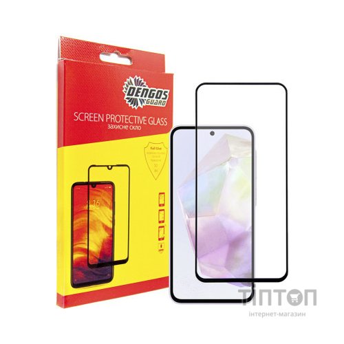 Скло захисне Dengos Full Glue Samsung Galaxy A35 5G (black) (TGFG-344)