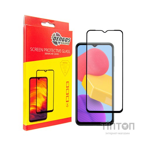 Скло захисне Dengos Full Glue Samsung Galaxy M13 (black) (TGFG-229)