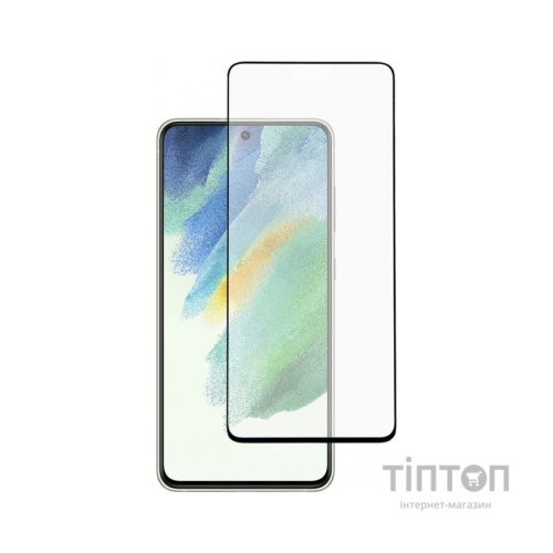 Скло захисне Dengos Full Glue Samsung Galaxy S21 FE black frame (TGFG-252)