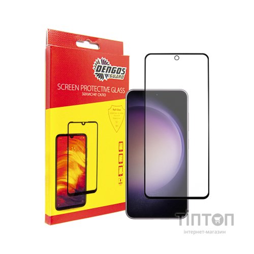 Скло захисне Dengos Full Glue Samsung Galaxy S23 FE (black) (TGFG-322)