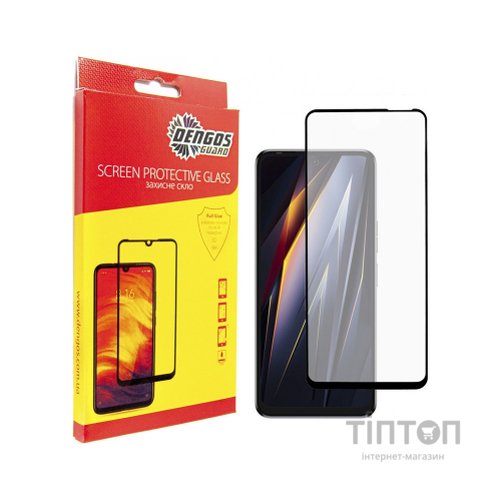 Скло захисне Dengos Full Glue Tecno Pova Neo 2 (LG6n) (black) (TGFG-292)