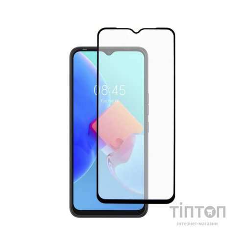 Скло захисне Dengos Full Glue Tecno Spark 8c black frame (TGFG-250)