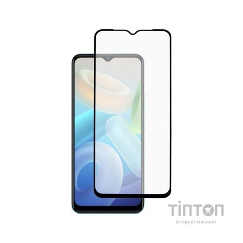 Скло захисне Dengos Full Glue Vivo Y02 (black) (TGFG-276)