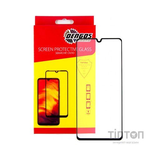Скло захисне Dengos Full Glue Vivo Y1s, black frame (TGFG-145)