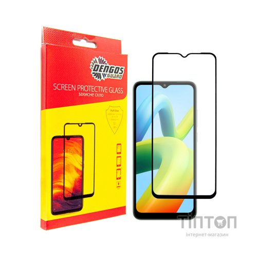 Скло захисне Dengos Full Glue Xiaomi Redmi A1 black frame (TGFG-232)