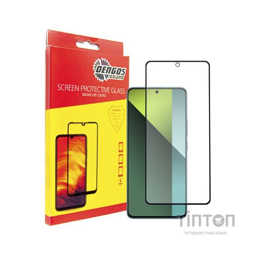 Скло захисне Dengos Full Glue Xiaomi Redmi Note 13 Pro 5G (black) (TGFG-347)