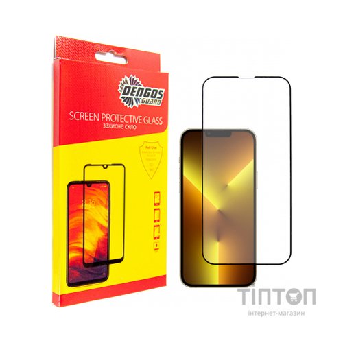 Скло захисне Dengos SuperD для IPhone 13 Mini (black) (TGFG-SD-07)