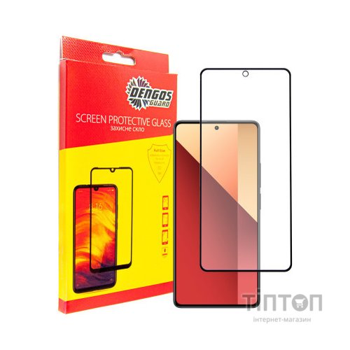 Скло захисне Dengos Xiaomi Redmi Note 13 Pro (black) (TGFG-338)