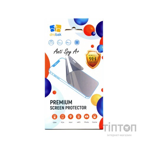 Скло захисне Drobak Anty Spy Samsung Galaxy A14 (Black) (535339)