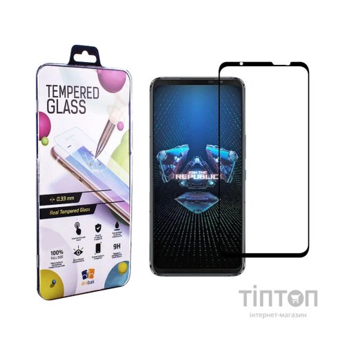 Скло захисне Drobak Asus ROG Phone 5 (Black) (474756) (474756)