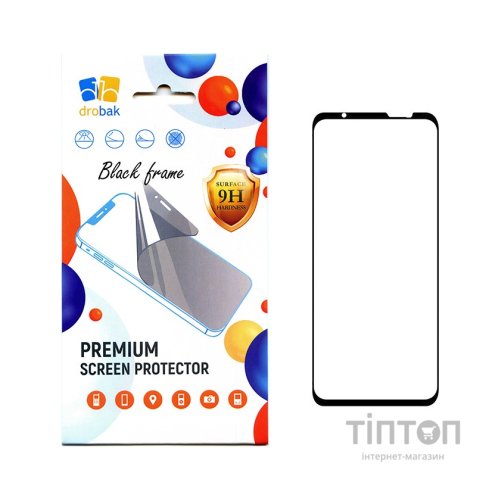 Скло захисне Drobak Asus Rog Phone 6D Black Frame A+ (717164)