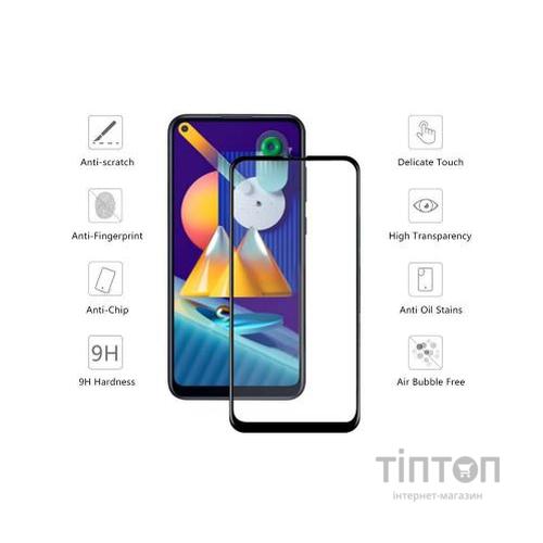 Скло захисне Drobak Ceramics Samsung Galaxy M11 (Black) (121234) (121234)