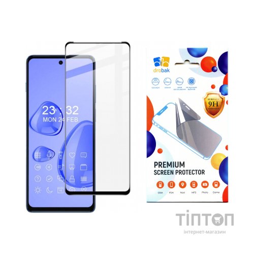 Скло захисне Drobak Motorola G200 5G Black Frame A+ (616183)