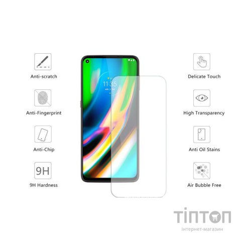 Скло захисне Drobak Motorola G9 Plus (232378)