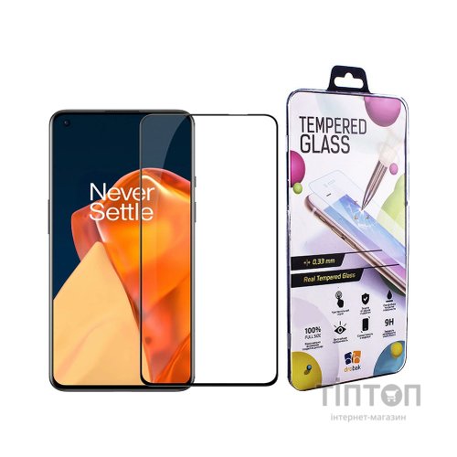 Скло захисне Drobak OnePlus 9 Black Frame A+ (474786)